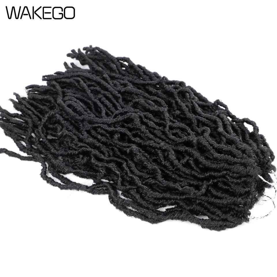 Wakego Faux Locs Crochet Hair – Soft Locs 14/18/24’’ – Extensions Tressées 9 Couleurs