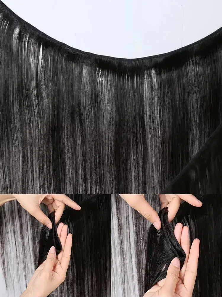 Mossily Brazilian Straight Hair – Extensions Cheveux Humains Remy 100% Naturels, Double Weft, Lisses & Soyeux