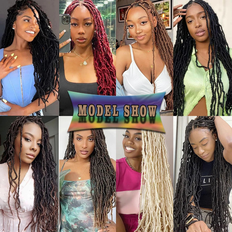 Wakego Faux Locs Crochet Hair – Soft Locs 14/18/24’’ – Extensions Tressées 9 Couleurs