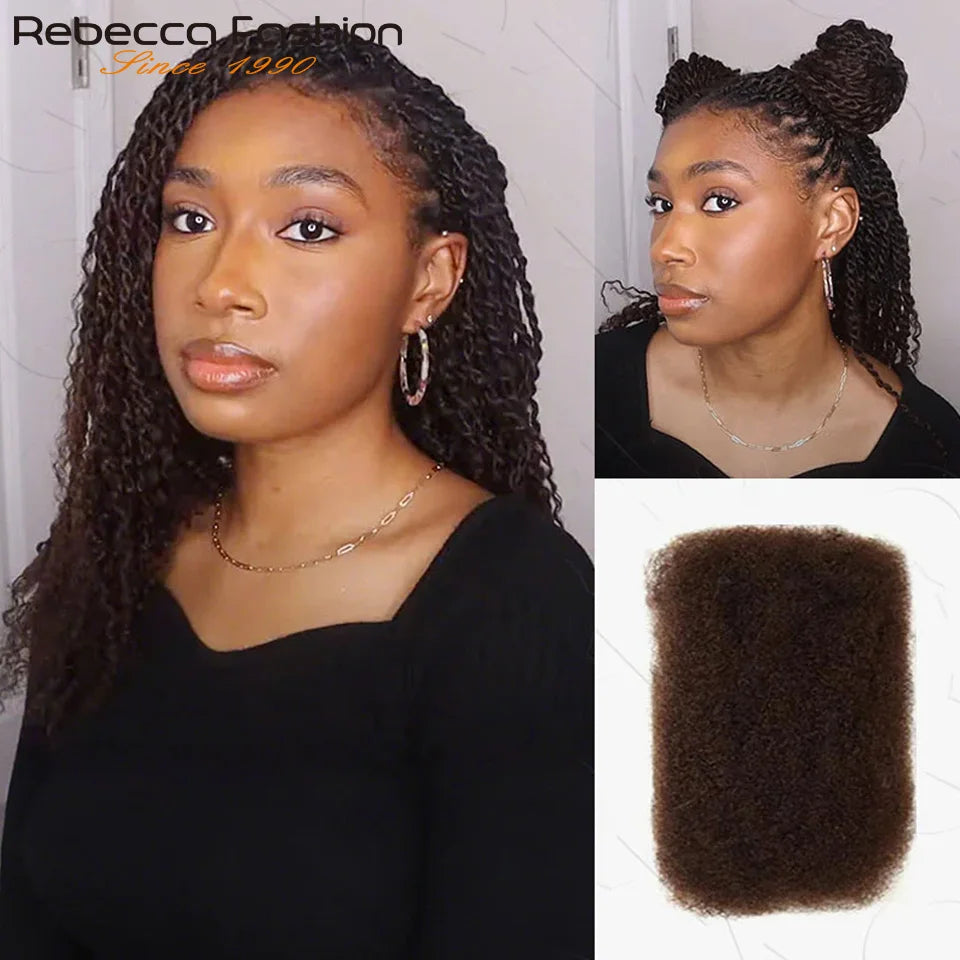 Cheveux Afro Kinky Bulk – 100 % Humains Remy pour Tresses