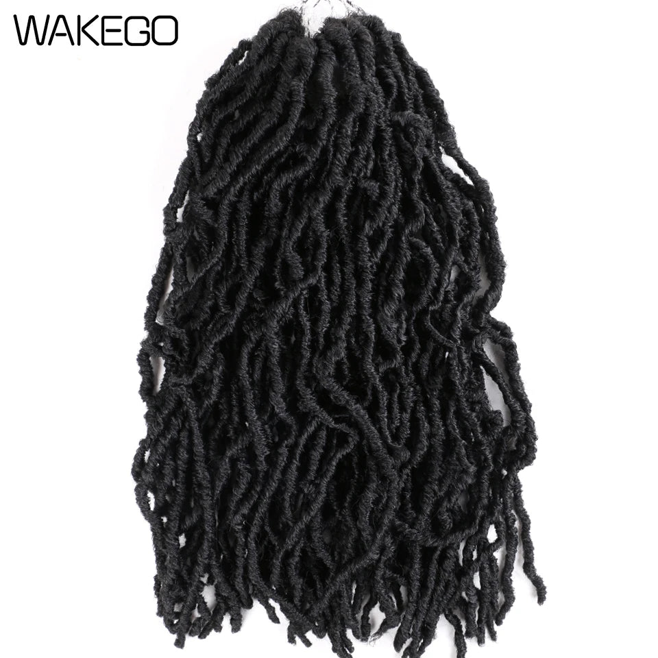 Wakego Faux Locs Crochet Hair – Soft Locs 14/18/24’’ – Extensions Tressées 9 Couleurs