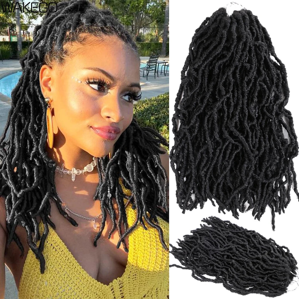 Wakego Faux Locs Crochet Hair – Soft Locs 14/18/24’’ – Extensions Tressées 9 Couleurs
