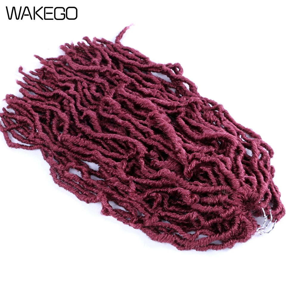 Wakego Faux Locs Crochet Hair – Soft Locs 14/18/24’’ – Extensions Tressées 9 Couleurs