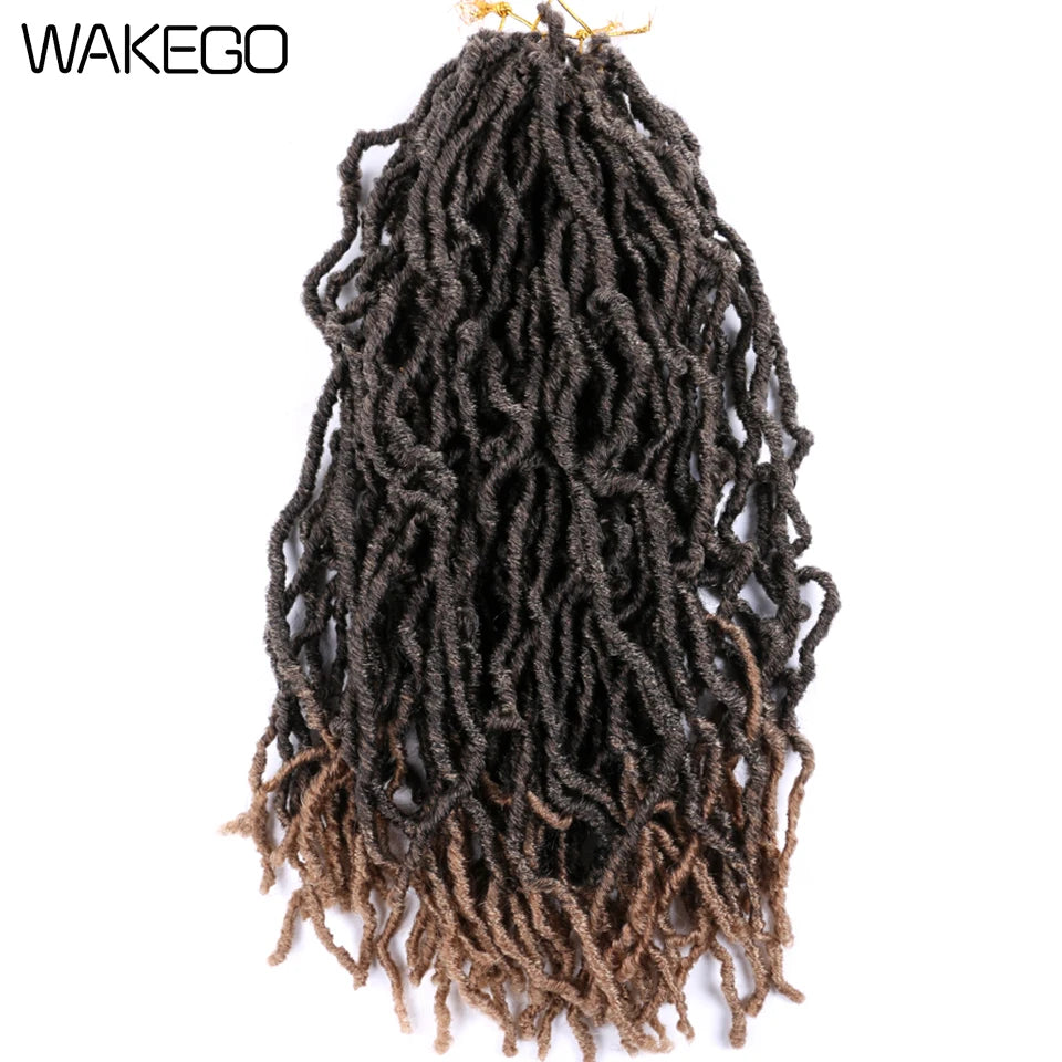 Wakego Faux Locs Crochet Hair – Soft Locs 14/18/24’’ – Extensions Tressées 9 Couleurs