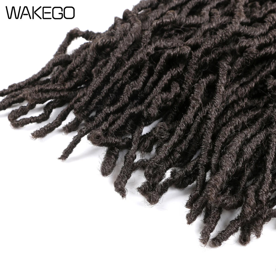 Wakego Faux Locs Crochet Hair – Soft Locs 14/18/24’’ – Extensions Tressées 9 Couleurs