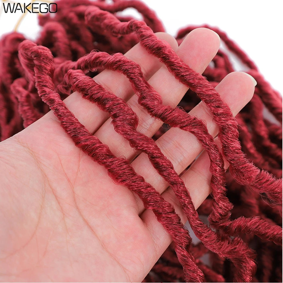 Wakego Faux Locs Crochet Hair – Soft Locs 14/18/24’’ – Extensions Tressées 9 Couleurs
