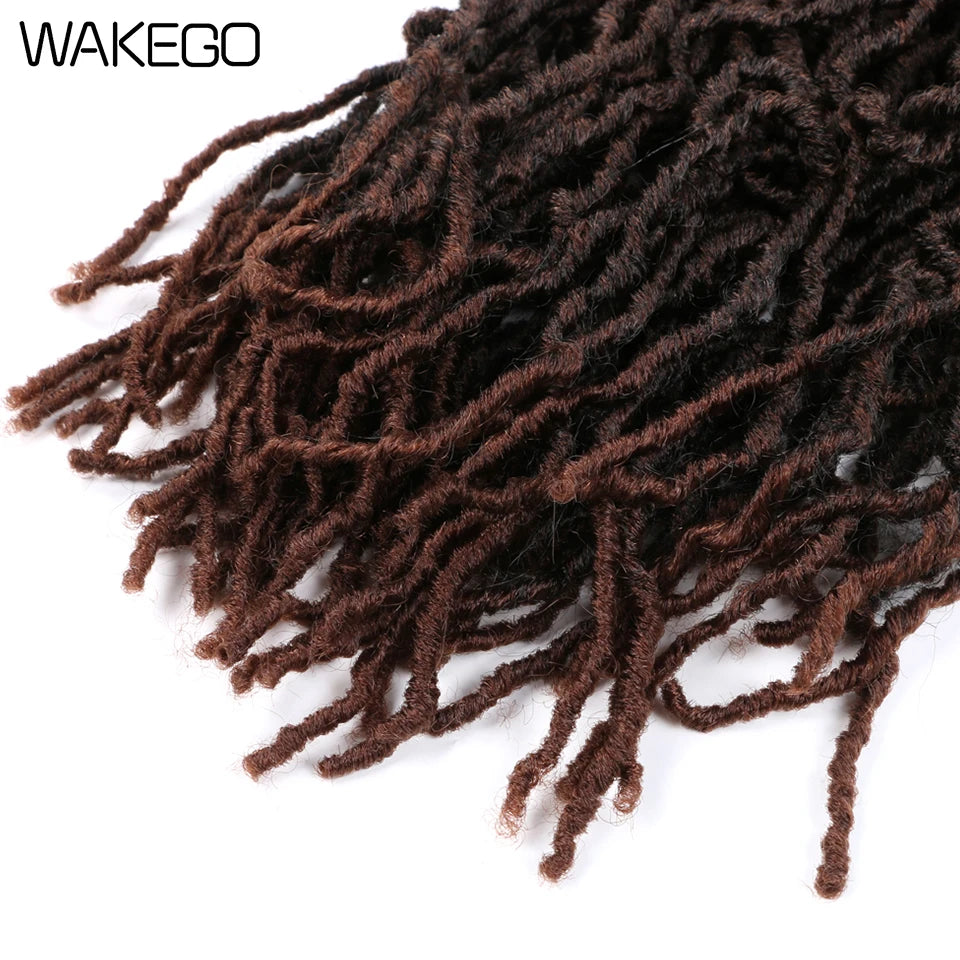 Wakego Faux Locs Crochet Hair – Soft Locs 14/18/24’’ – Extensions Tressées 9 Couleurs