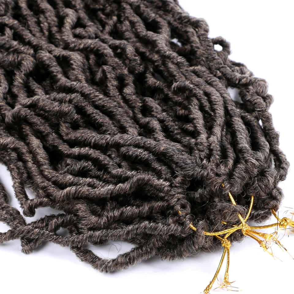 Wakego Faux Locs Crochet Hair – Soft Locs 14/18/24’’ – Extensions Tressées 9 Couleurs
