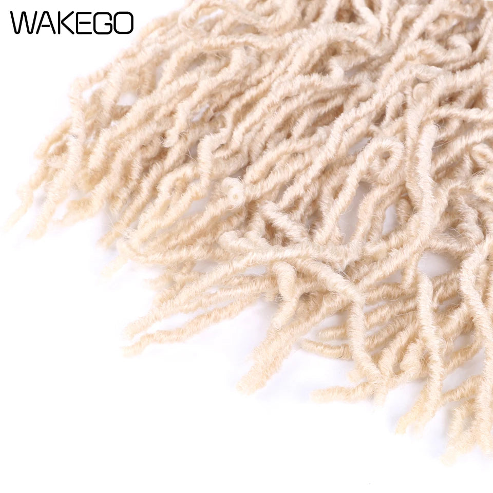 Wakego Faux Locs Crochet Hair – Soft Locs 14/18/24’’ – Extensions Tressées 9 Couleurs