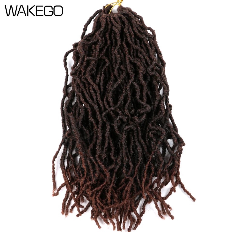 Wakego Faux Locs Crochet Hair – Soft Locs 14/18/24’’ – Extensions Tressées 9 Couleurs