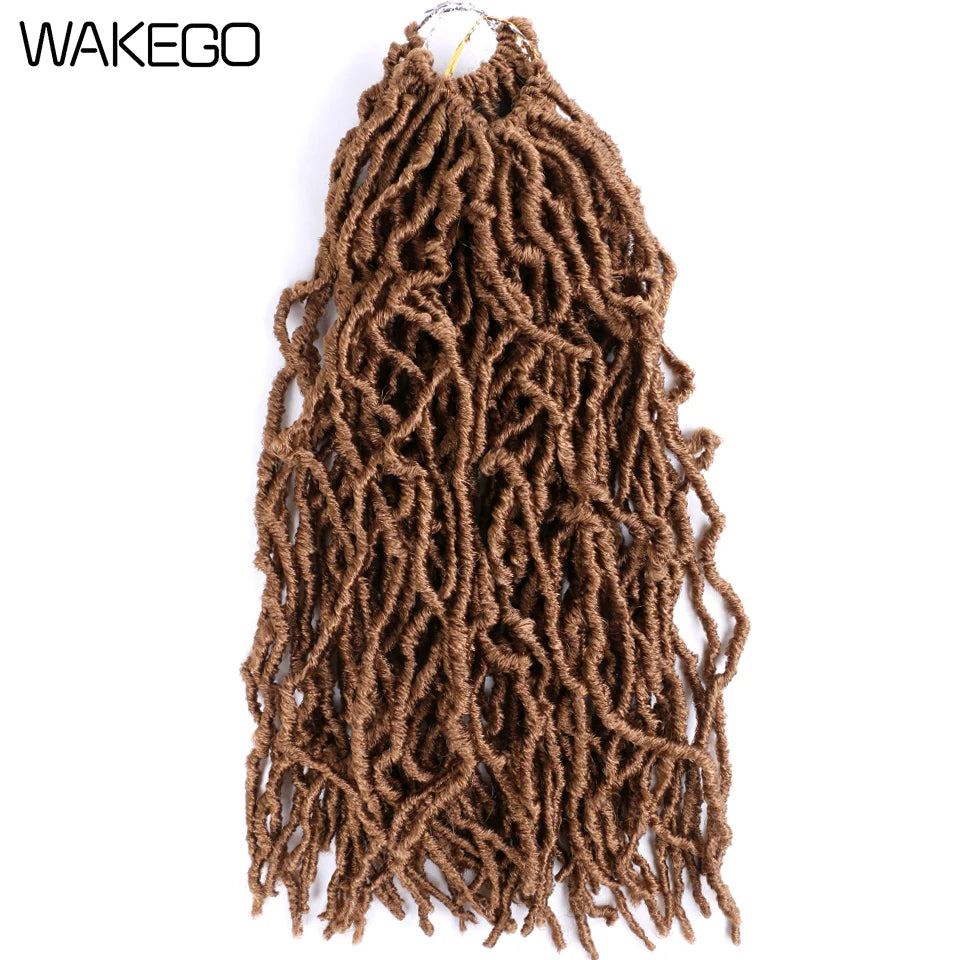 Wakego Faux Locs Crochet Hair – Soft Locs 14/18/24’’ – Extensions Tressées 9 Couleurs