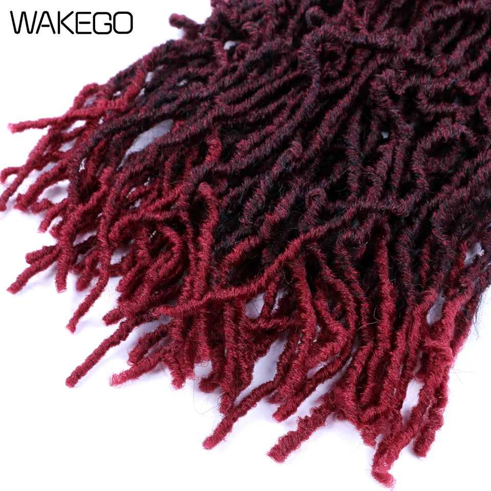 Wakego Faux Locs Crochet Hair – Soft Locs 14/18/24’’ – Extensions Tressées 9 Couleurs