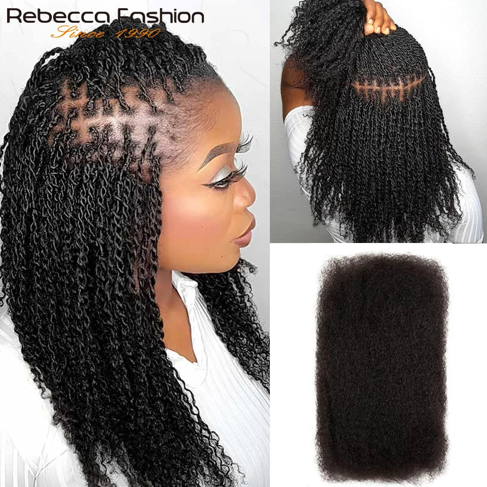 Cheveux Afro Kinky Bulk – 100 % Humains Remy pour Tresses