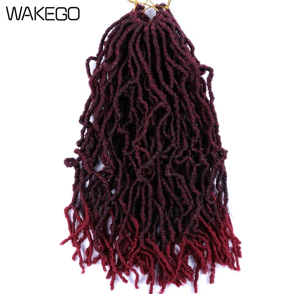 Wakego Faux Locs Crochet Hair – Soft Locs 14/18/24’’ – Extensions Tressées 9 Couleurs