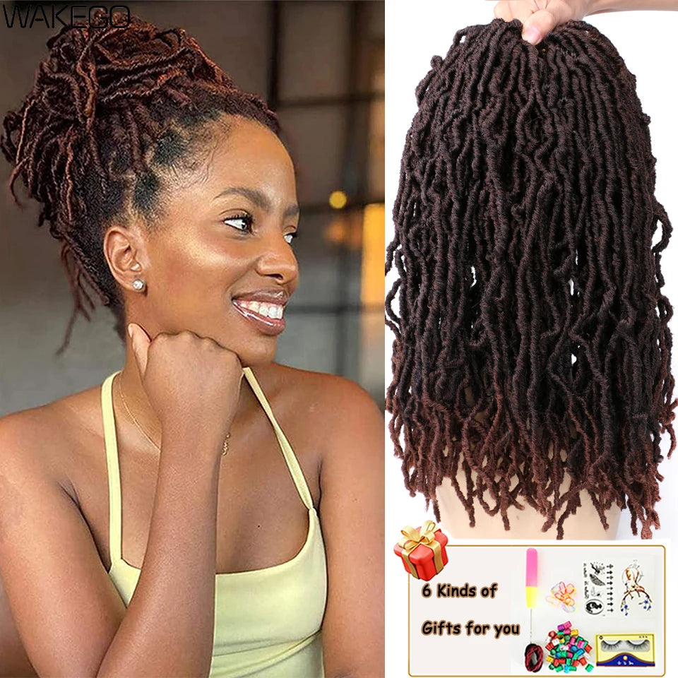 Wakego Faux Locs Crochet Hair – Soft Locs 14/18/24’’ – Extensions Tressées 9 Couleurs