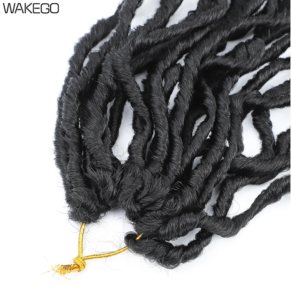Wakego Faux Locs Crochet Hair – Soft Locs 14/18/24’’ – Extensions Tressées 9 Couleurs