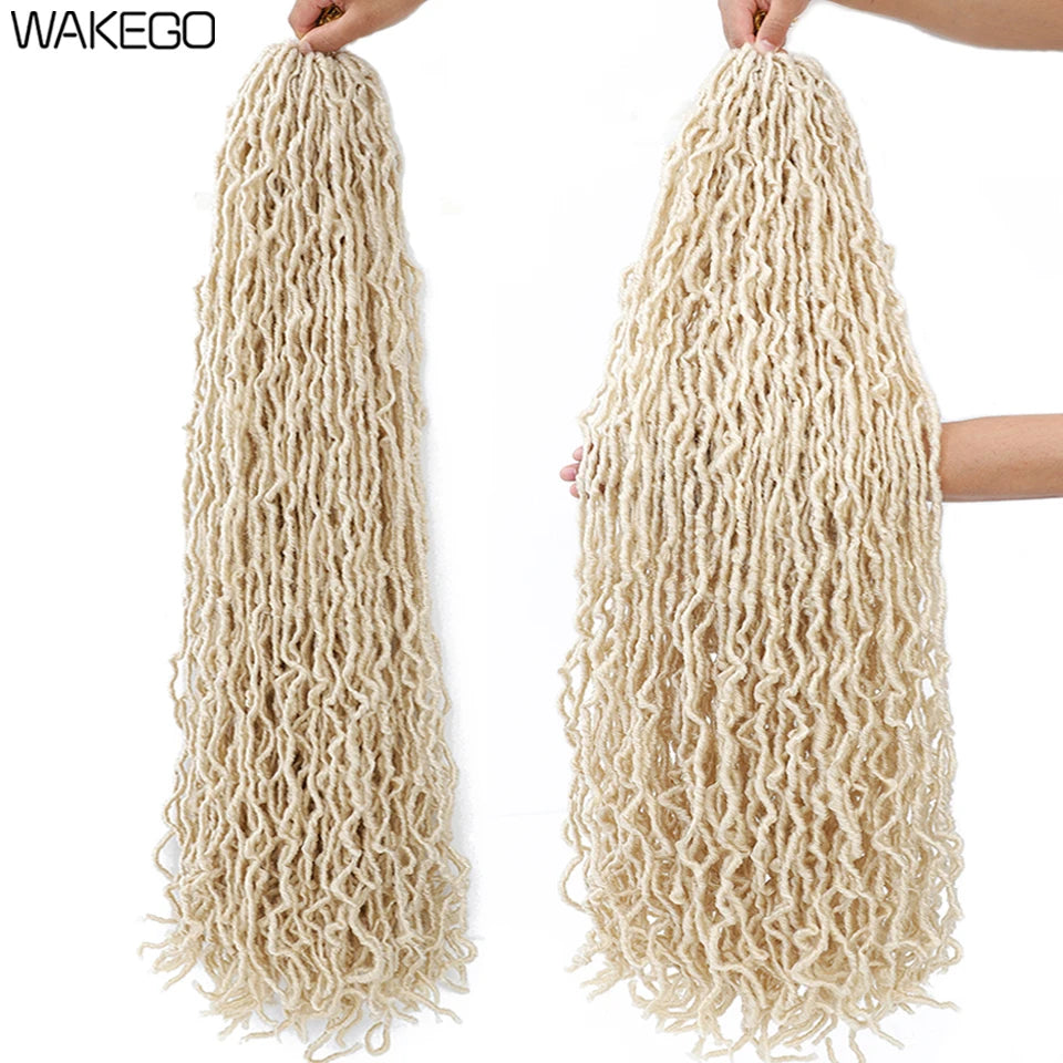 Wakego Faux Locs Crochet Hair – Soft Locs 14/18/24’’ – Extensions Tressées 9 Couleurs