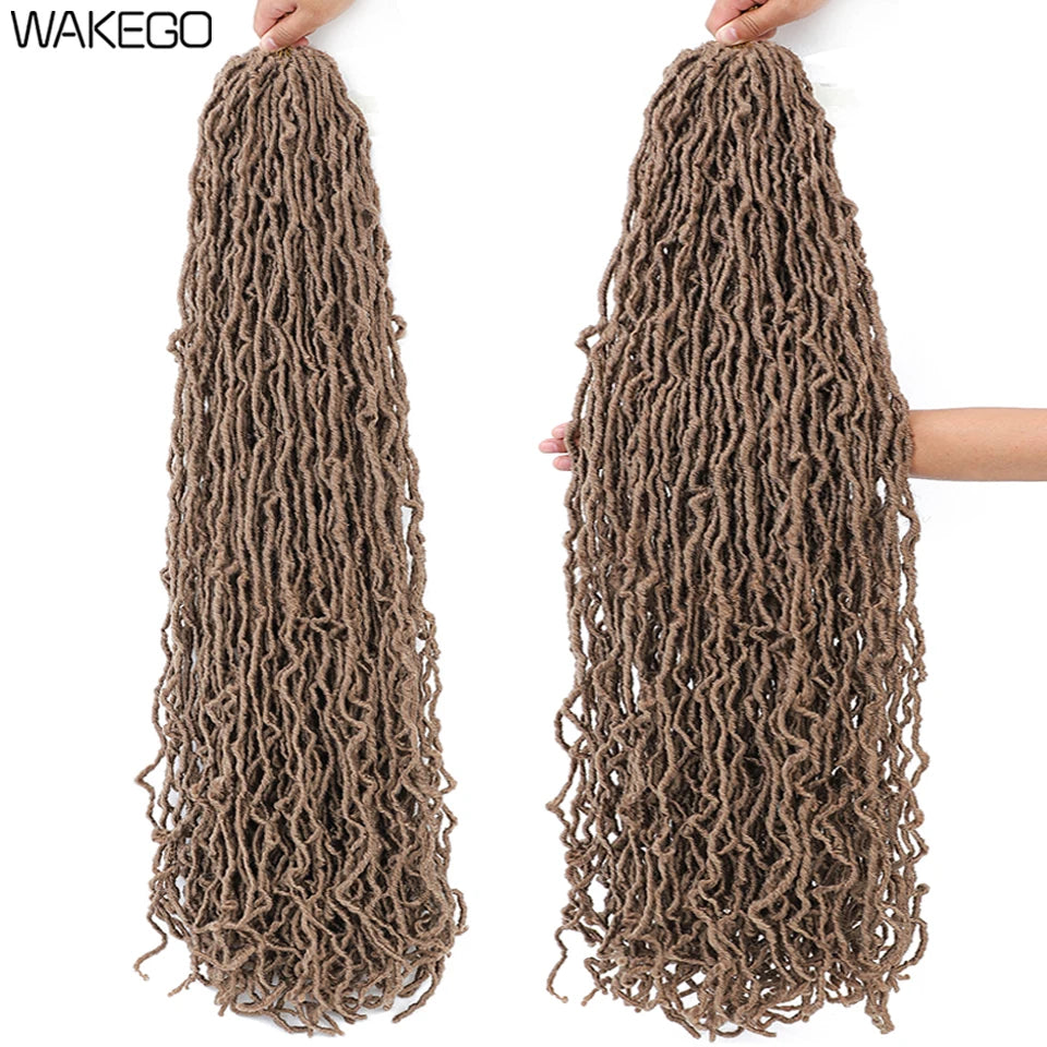 Wakego Faux Locs Crochet Hair – Soft Locs 14/18/24’’ – Extensions Tressées 9 Couleurs