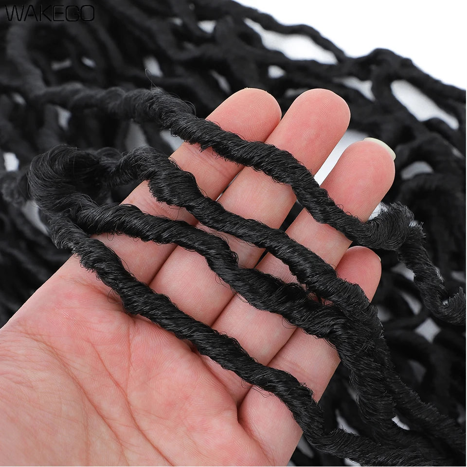Wakego Faux Locs Crochet Hair – Soft Locs 14/18/24’’ – Extensions Tressées 9 Couleurs