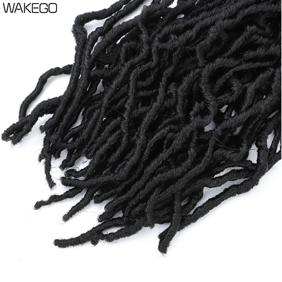 Wakego Faux Locs Crochet Hair – Soft Locs 14/18/24’’ – Extensions Tressées 9 Couleurs