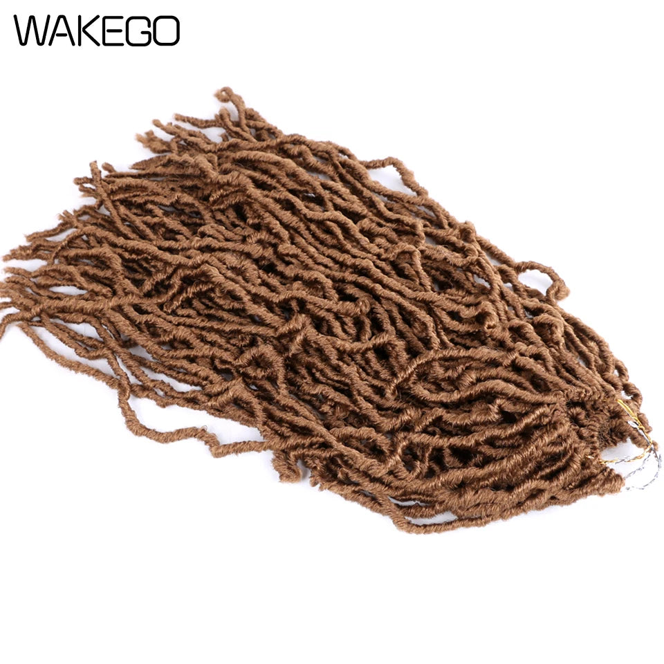 Wakego Faux Locs Crochet Hair – Soft Locs 14/18/24’’ – Extensions Tressées 9 Couleurs