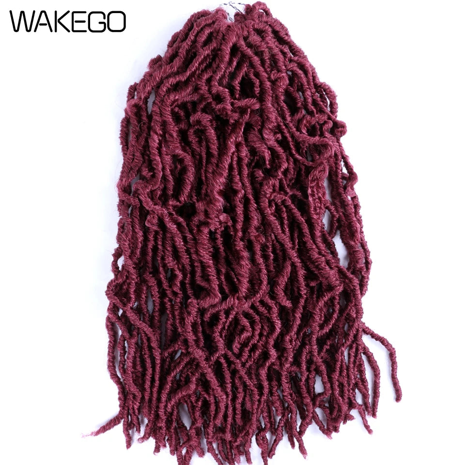 Wakego Faux Locs Crochet Hair – Soft Locs 14/18/24’’ – Extensions Tressées 9 Couleurs