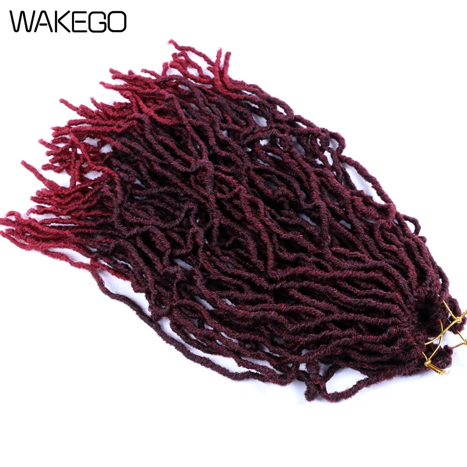 Wakego Faux Locs Crochet Hair – Soft Locs 14/18/24’’ – Extensions Tressées 9 Couleurs