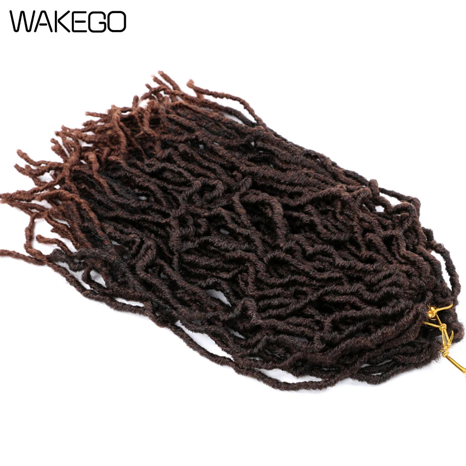 Wakego Faux Locs Crochet Hair – Soft Locs 14/18/24’’ – Extensions Tressées 9 Couleurs