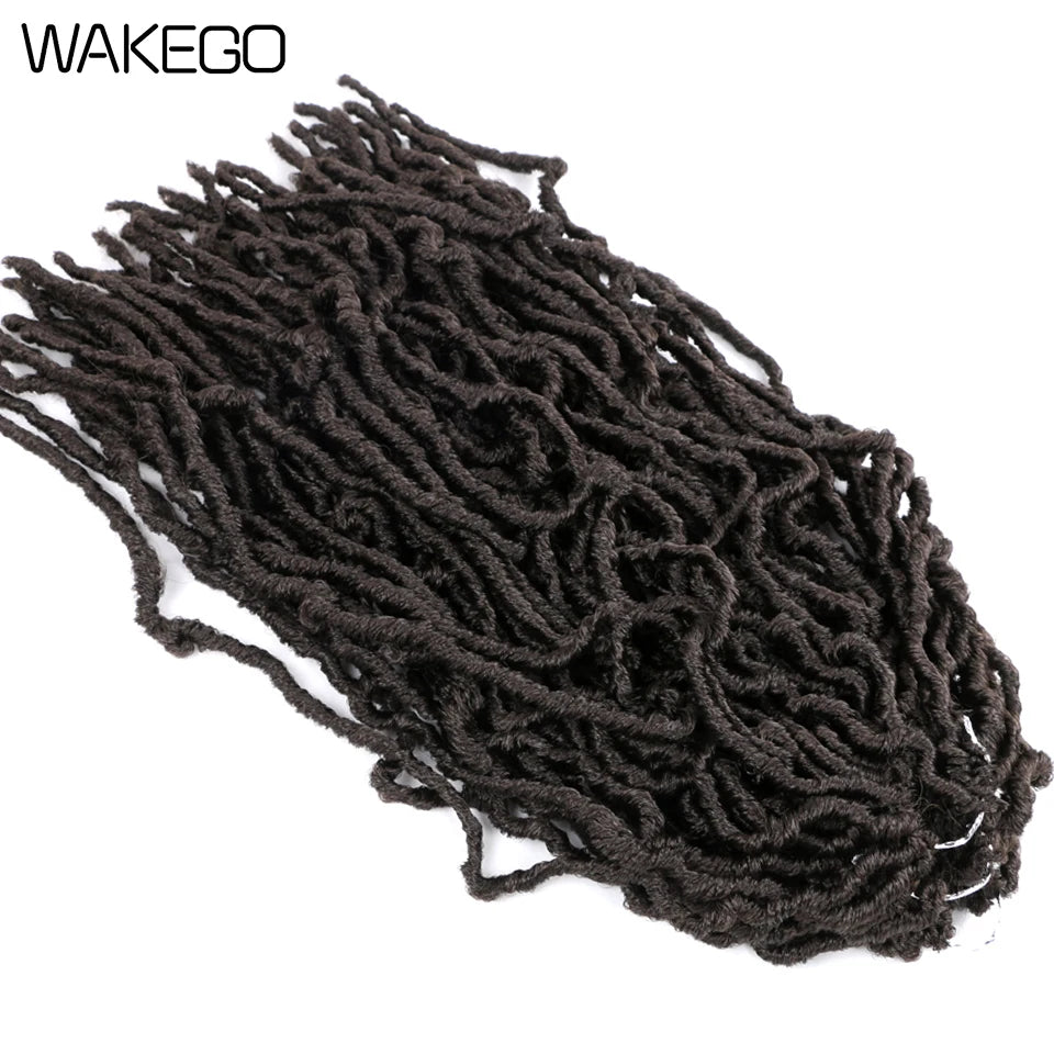 Wakego Faux Locs Crochet Hair – Soft Locs 14/18/24’’ – Extensions Tressées 9 Couleurs