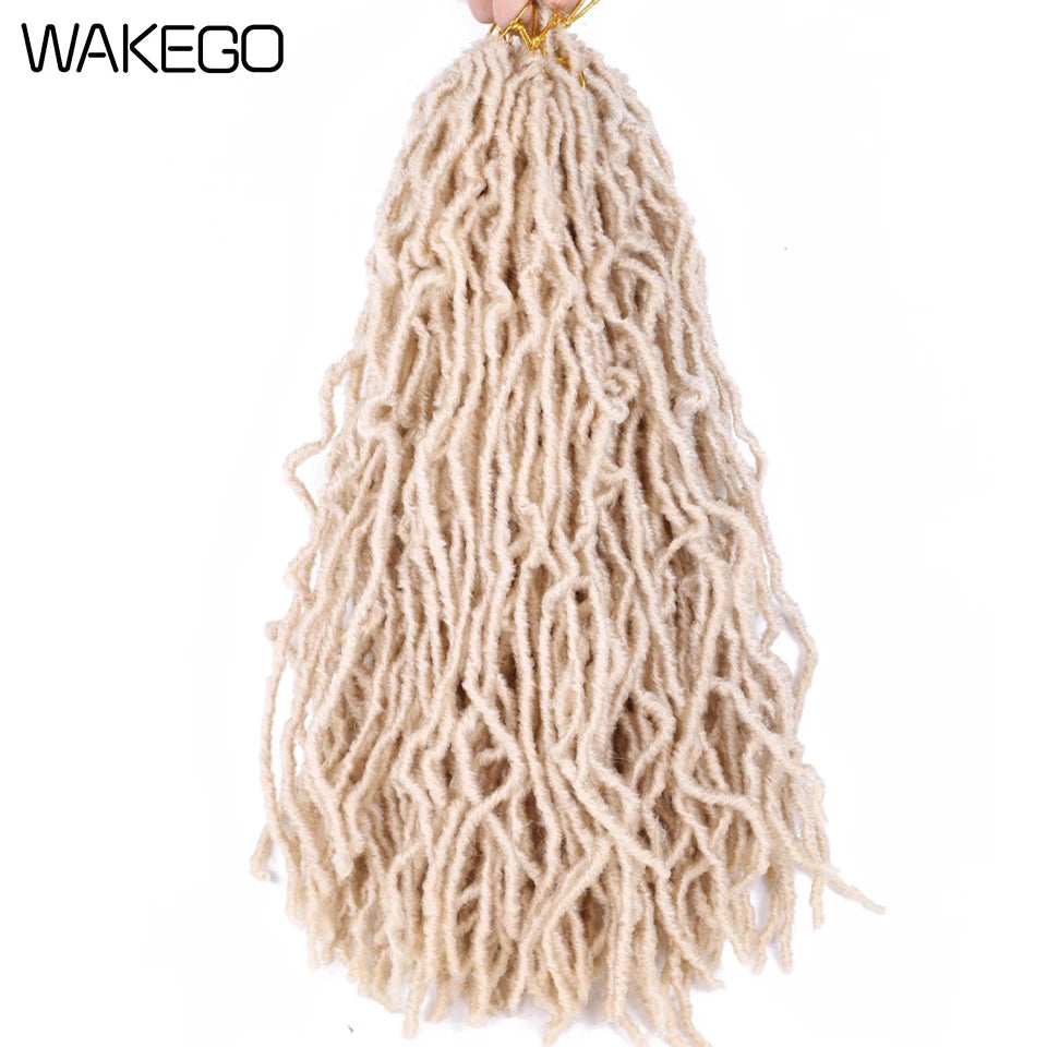 Wakego Faux Locs Crochet Hair – Soft Locs 14/18/24’’ – Extensions Tressées 9 Couleurs
