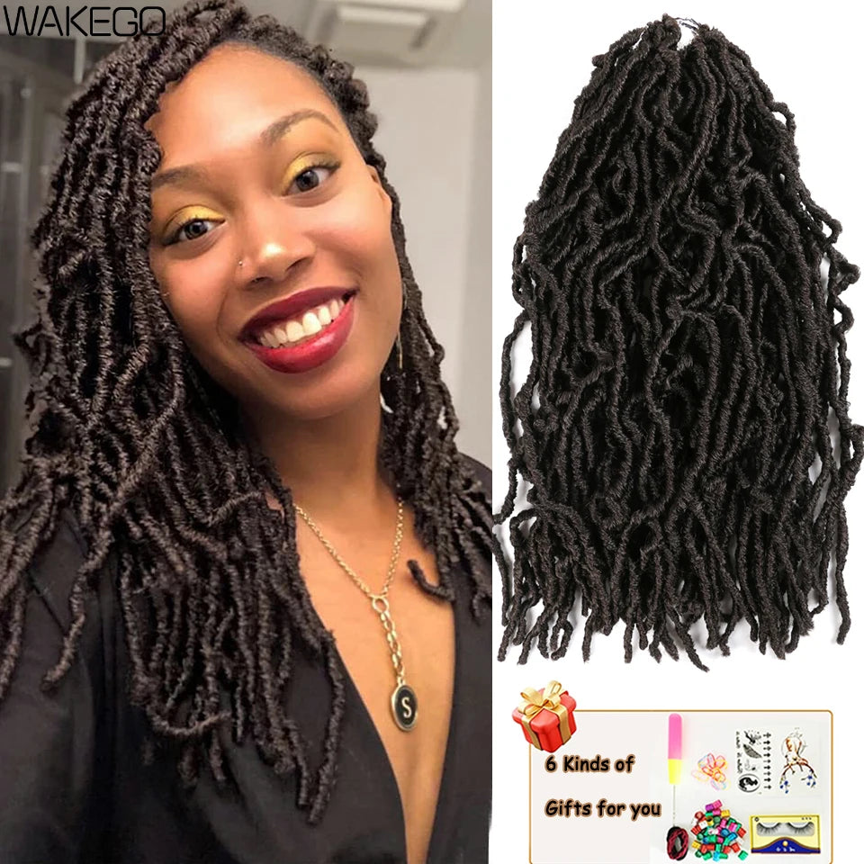 Wakego Faux Locs Crochet Hair – Soft Locs 14/18/24’’ – Extensions Tressées 9 Couleurs