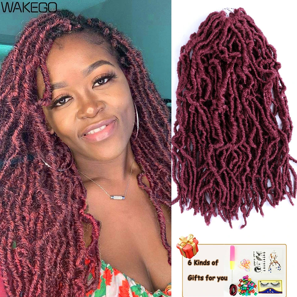 Wakego Faux Locs Crochet Hair – Soft Locs 14/18/24’’ – Extensions Tressées 9 Couleurs