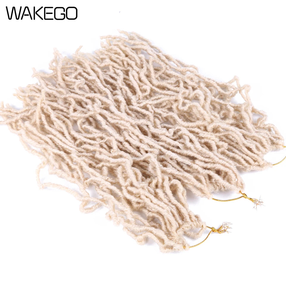 Wakego Faux Locs Crochet Hair – Soft Locs 14/18/24’’ – Extensions Tressées 9 Couleurs