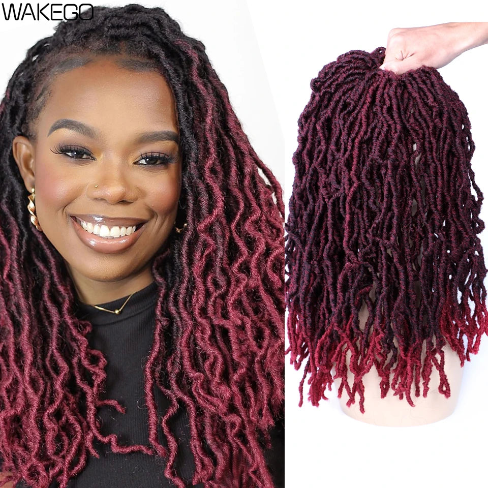 Wakego Faux Locs Crochet Hair – Soft Locs 14/18/24’’ – Extensions Tressées 9 Couleurs