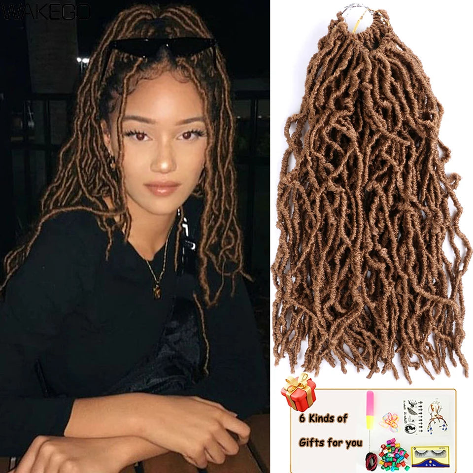 Wakego Faux Locs Crochet Hair – Soft Locs 14/18/24’’ – Extensions Tressées 9 Couleurs