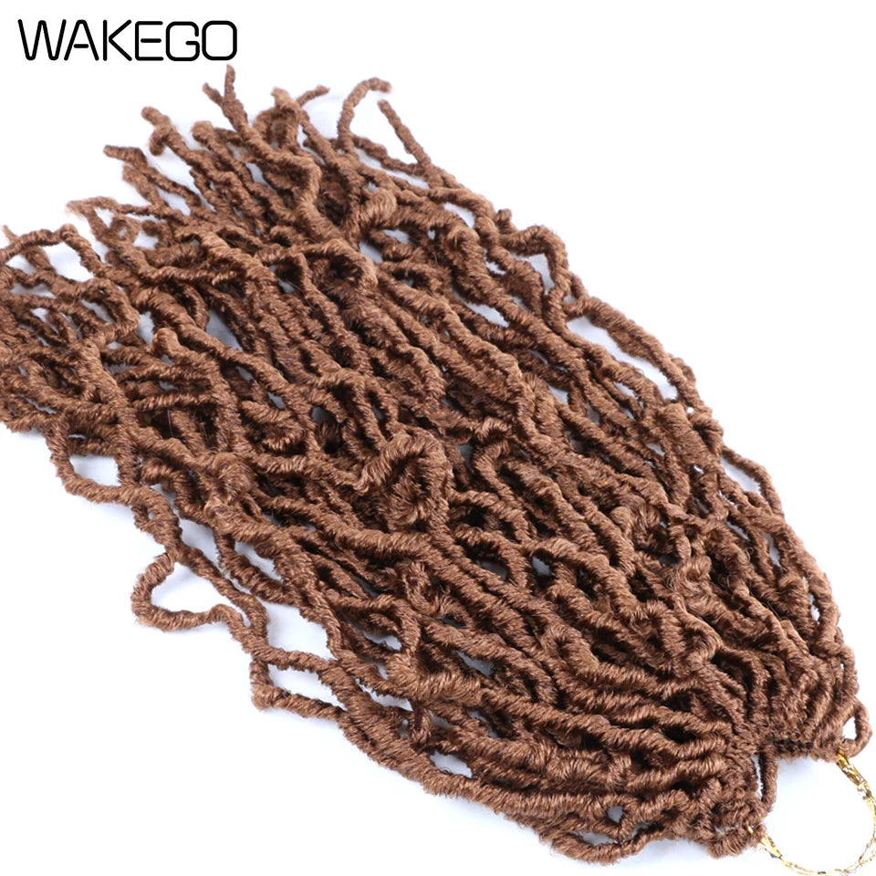 Wakego Faux Locs Crochet Hair – Soft Locs 14/18/24’’ – Extensions Tressées 9 Couleurs