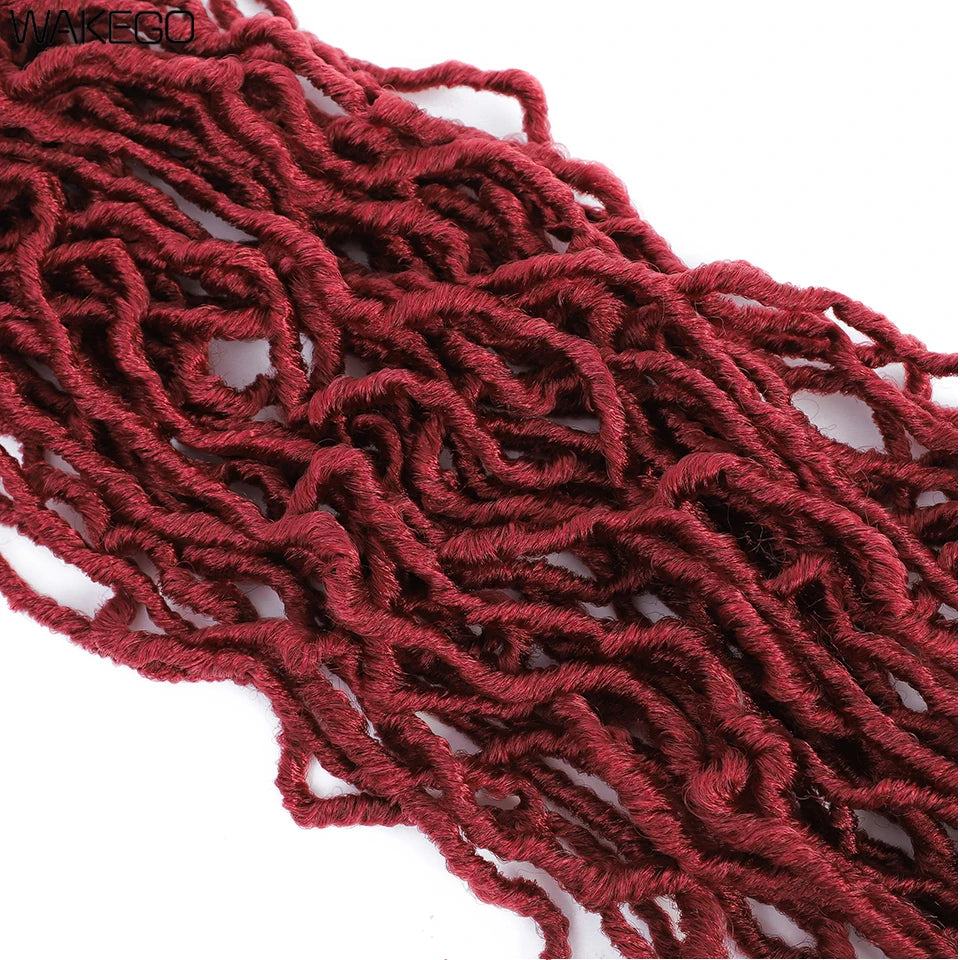 Wakego Faux Locs Crochet Hair – Soft Locs 14/18/24’’ – Extensions Tressées 9 Couleurs