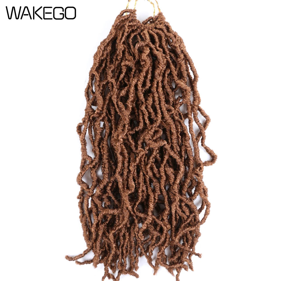 Wakego Faux Locs Crochet Hair – Soft Locs 14/18/24’’ – Extensions Tressées 9 Couleurs