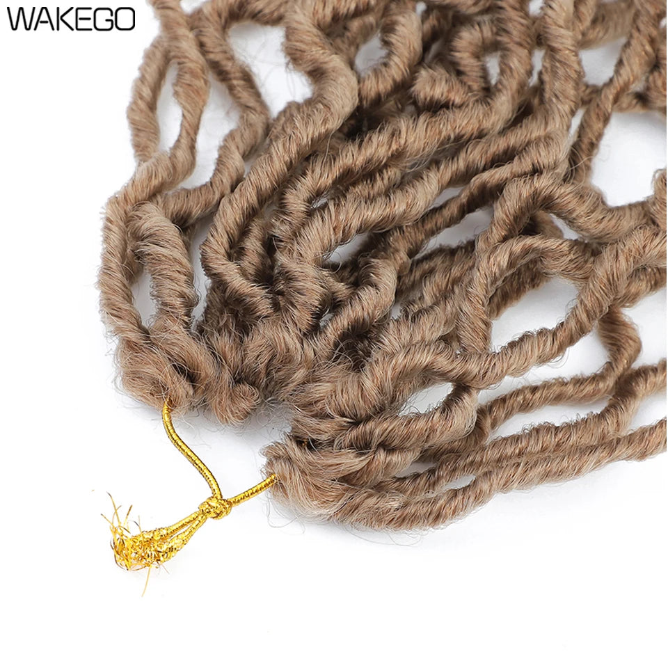 Wakego Faux Locs Crochet Hair – Soft Locs 14/18/24’’ – Extensions Tressées 9 Couleurs