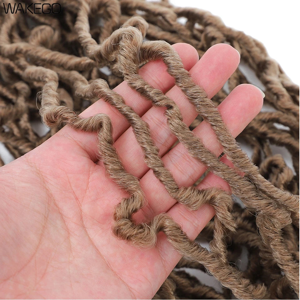 Wakego Faux Locs Crochet Hair – Soft Locs 14/18/24’’ – Extensions Tressées 9 Couleurs